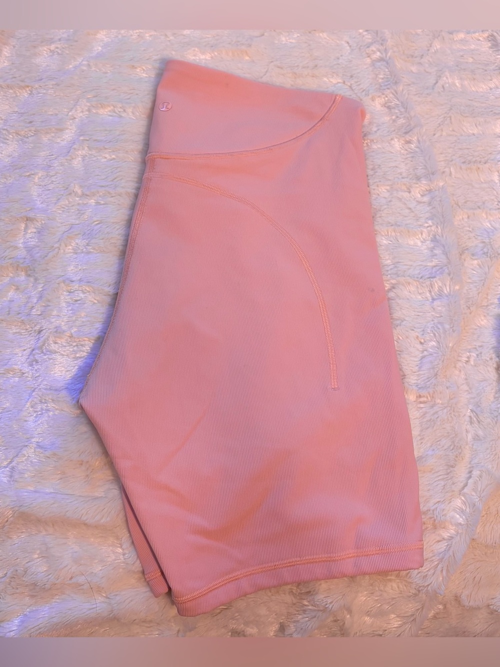 Lululemon Peach High-Rise Bike Shorts